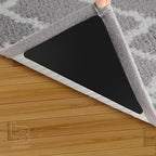 Ledgebay Rug Pad Grippers For Area Rugs - Multi Pack Reusable, No Skid, Washable, Anti-Slip, Rug Pad Gripper For Hardwood Floors