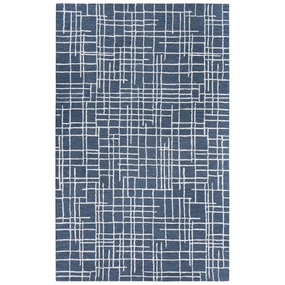 Classic 8'9&quot; X 11'9&quot; Geometric Blue/Blue Hand Tufted Area Rug