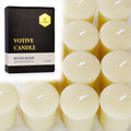 TELOSMA Organic Beeswax Votive Candles - Natural Scent Smokeless for Weddings, Restaurants, Parties, Spa and Decorations -Pack o
