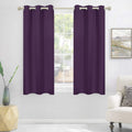 Mysky Home Blackout Curtain For Bedroom, Grommet Room Darkening Curtain, Amazing Triple Weave Thermal Insulated Curtain, 1 Curtain Panel, 42 X 54 Inch, Purple