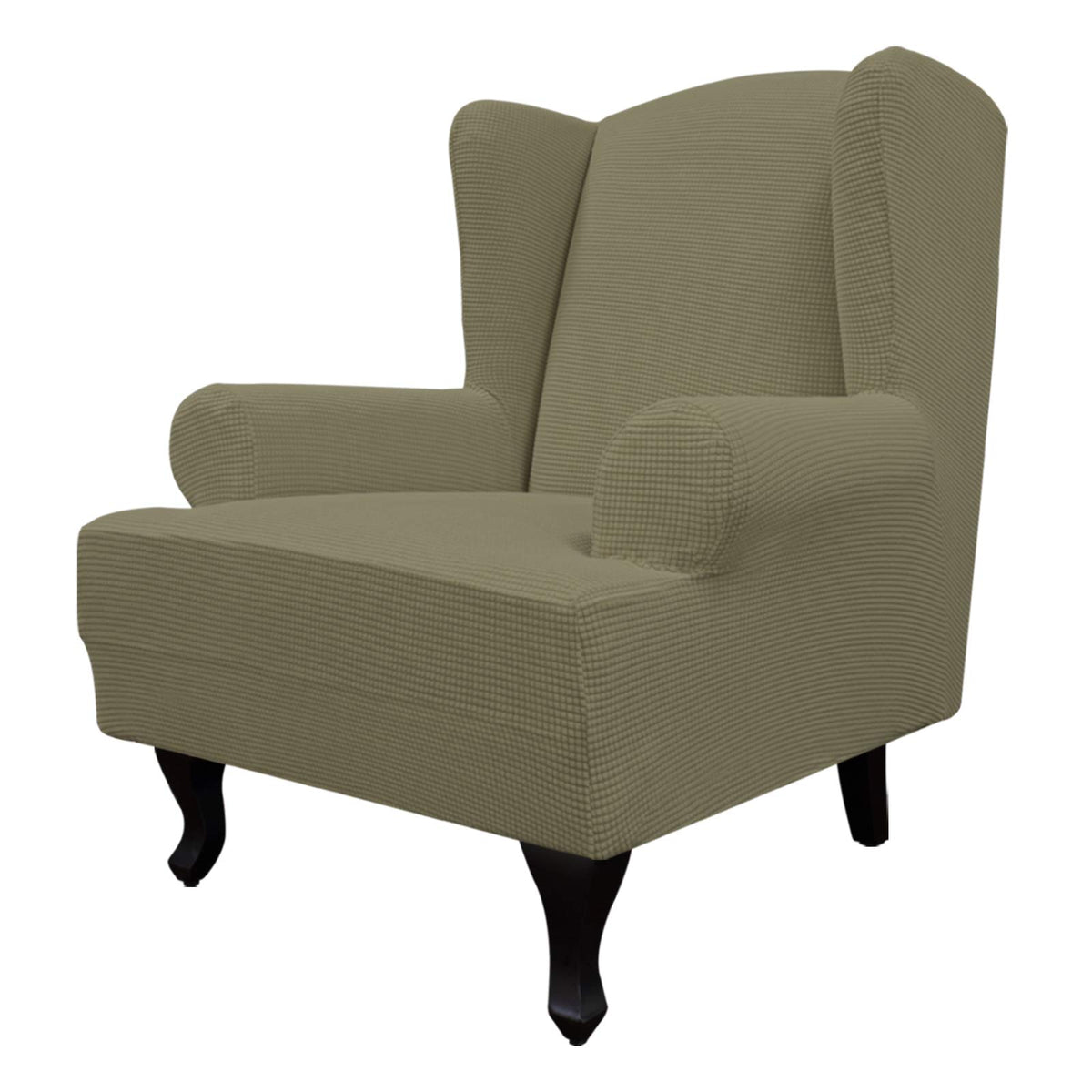 Easy-Going Stretch Wingback Chair Sofa Slipcover 1-Piece Sofa Cover Furniture Protector Couch Soft with Elastic Bottom, Spandex 