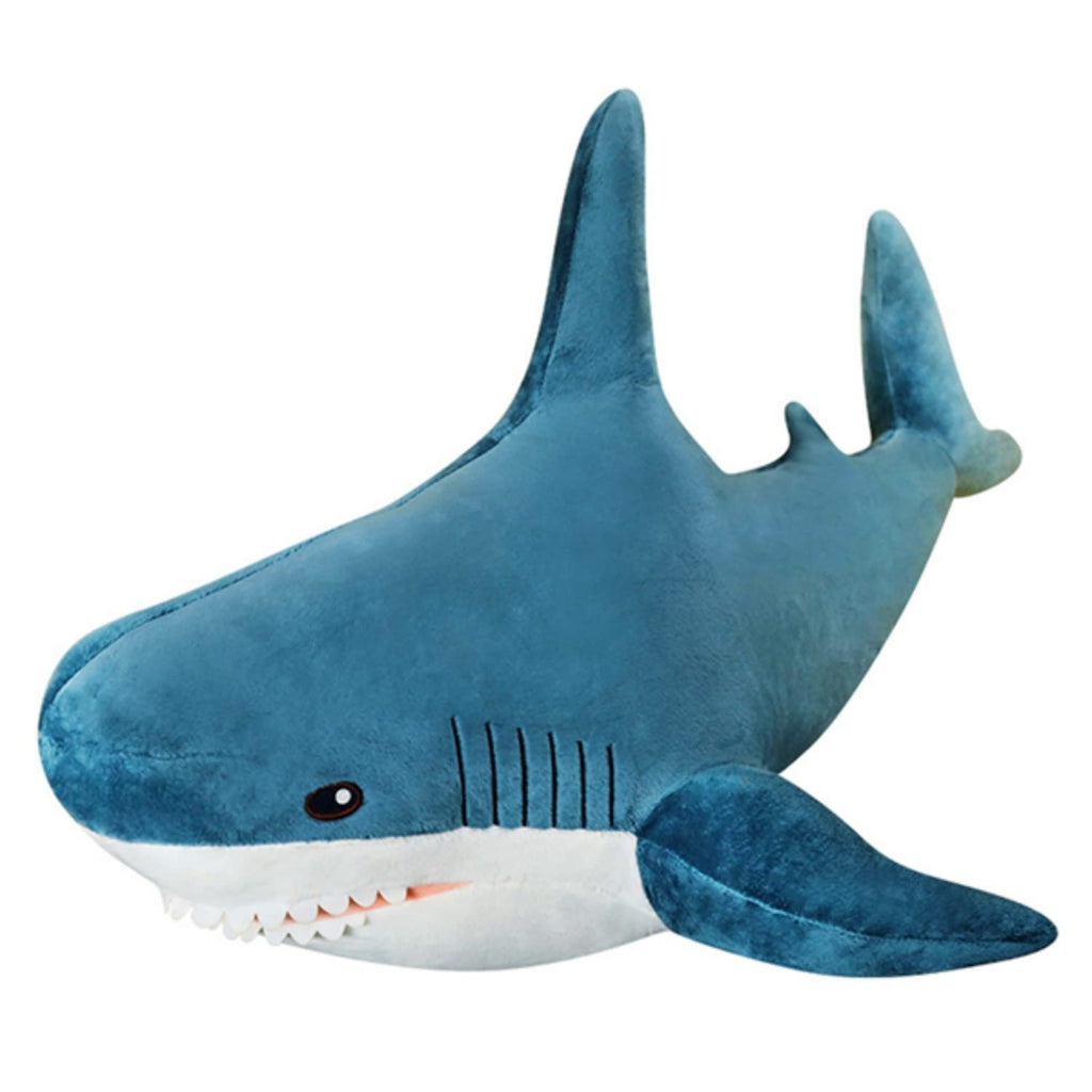 Ryttir 31 Inch XL 15% Giant Shark Stuffed Animals,Chubbier Shark Pillow Soft Shark Plush Shark Plushie Stuffed Shark D  cor, Per