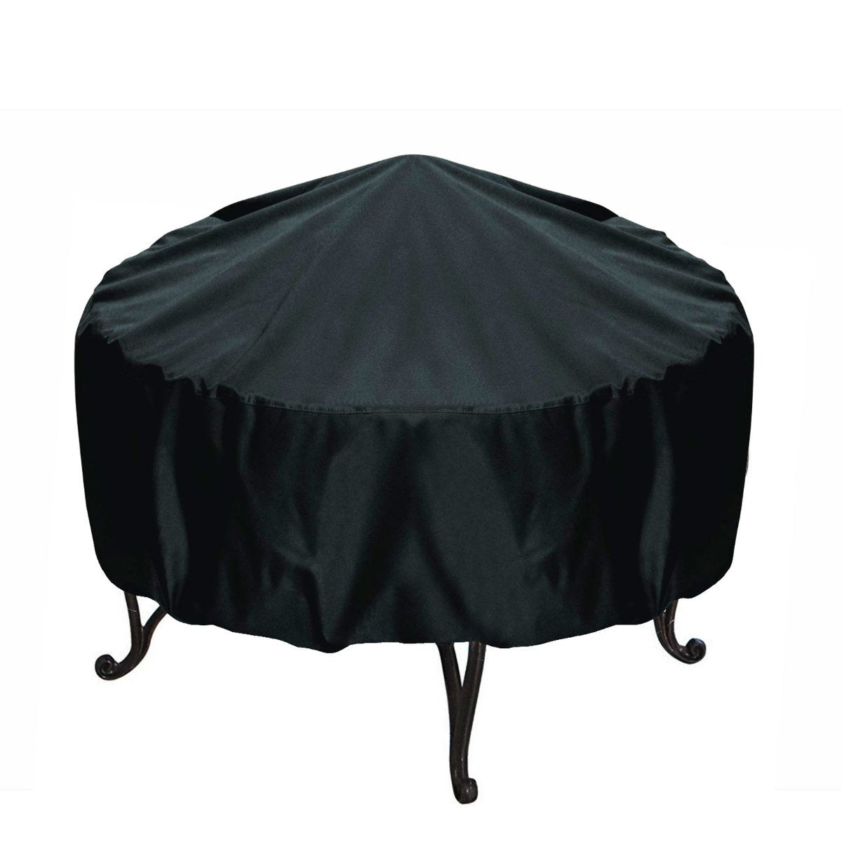 30-Inch Round Fire Pit Cover, Black