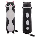 SHINUOER Long Cat Plush Pillow Cat Body Pillow,Black Cat Stuffed Animals Soft Plushies Kawaii Stuffed Kitten Plush Toy for Kids 