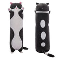 Shinuoer Long Cat Plush Pillow Cute Cat Body Pillow,Black Cat Stuffed Animal Soft Plushies Kawaii Stuffed Kitten Plush Toy Gift