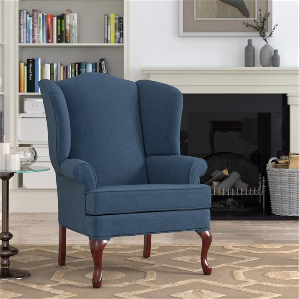 Crawford Wing Back Chair - Sky