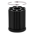 Qian76 Rotating Revolver Pen Holder, Gun Cylinder Pen Holders, Favorite Pencil Holder And Perfect Stationery Supplies (Black)