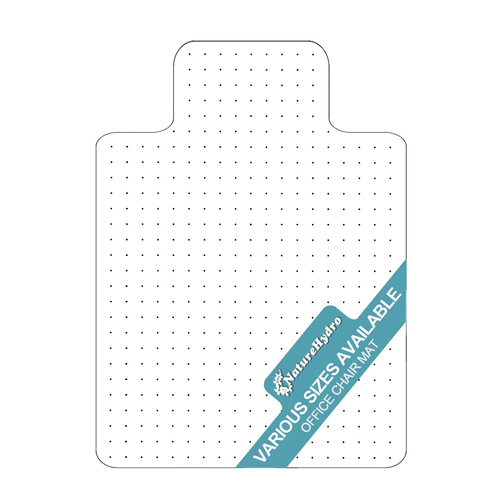 Naturehydro Office Chair Mat For Carpet - 48' X 30' Transparent Computer Desk Chair Mat For Flat To Low Pile Carpet - Easy Gli