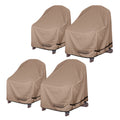 Ultcover Waterproof Patio Adirondack Chair Cover 4 Pack For Outdoor Chair Size Upto 32W X 35D X 36H Inch