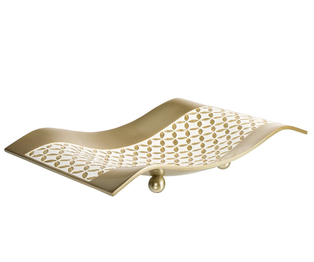 Creative Scents Schonwerk Diamond Lattice Decorative Table Decorations, Centerpieces For Dining/Living Room Table Decor Dish - B