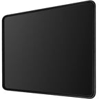 Tonos Black Mouse Pad 11 X 8.7 X 0.1 In. Basic Big Mouse Pad With Stitched Edges And Non-Slip Rubber Base, Premium-Textured Mous
