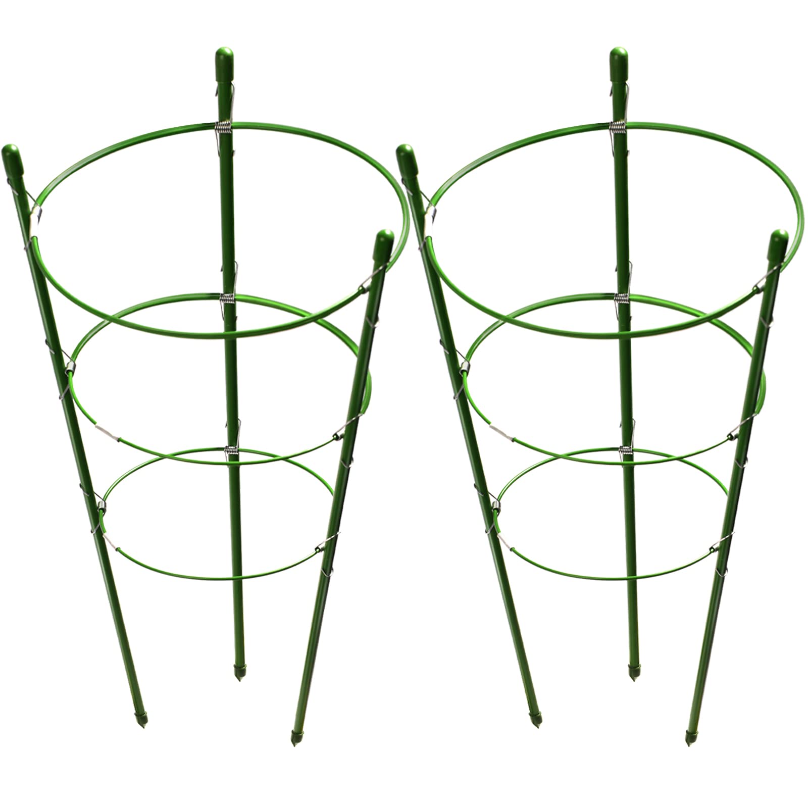 Leobro Tomato Cage, 2 Pack Plant Support Cage Rust Resistant Garden Ring Stake Plant Support For Tomato, Trellis, Climbing Plant