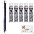 Uni Jetstream Edge 0.28Mm Oil-Based Ballpoint Pen, Navy Body (Sxn100328.9)+Jetstream Edge 0.28Mm Ballpoint Pen Refills(Sxr-203-2