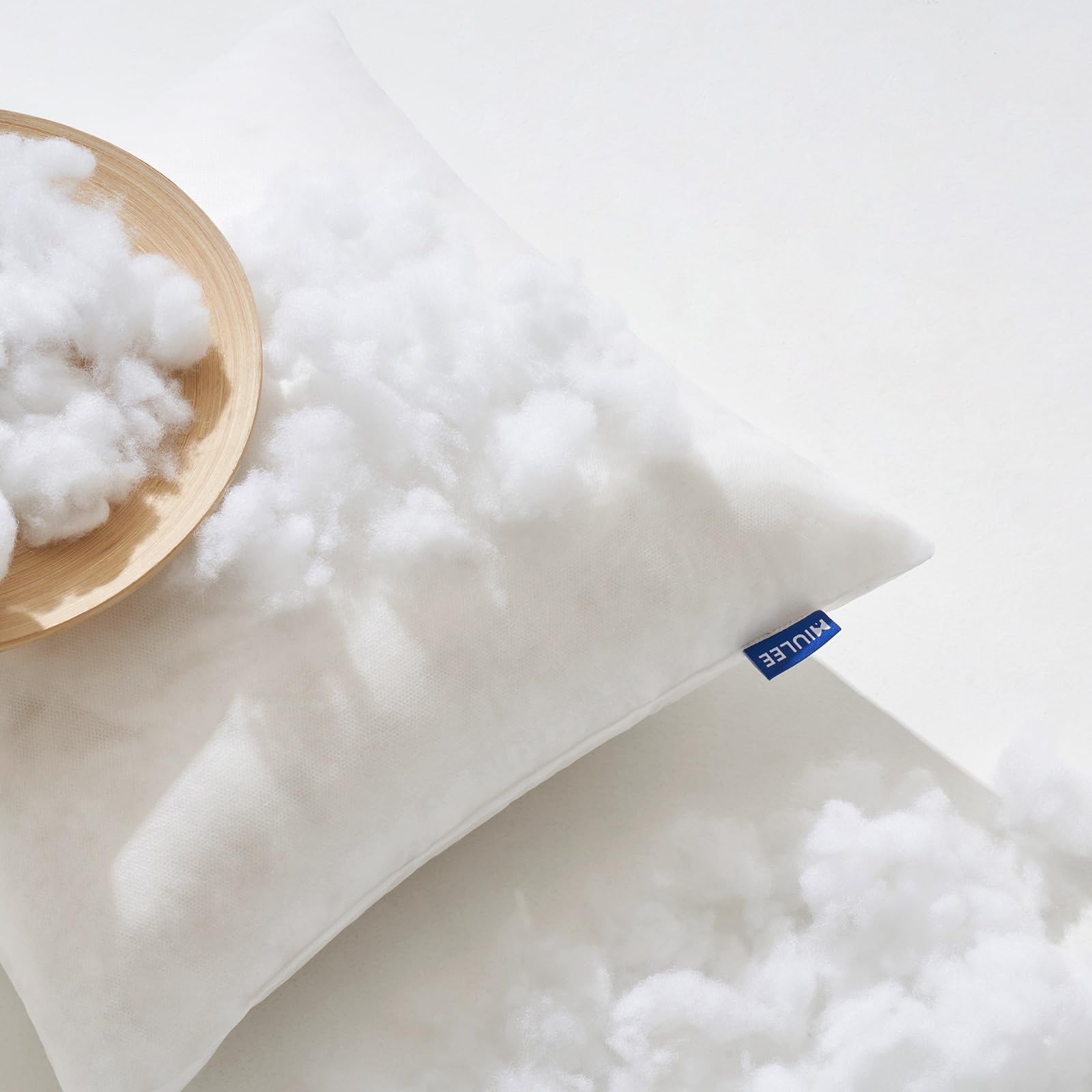 Miulee Set Of 2 Throw Pillow Inserts 20X20 Inches, Nowoven Decorative Pillow Inserts For Living Room