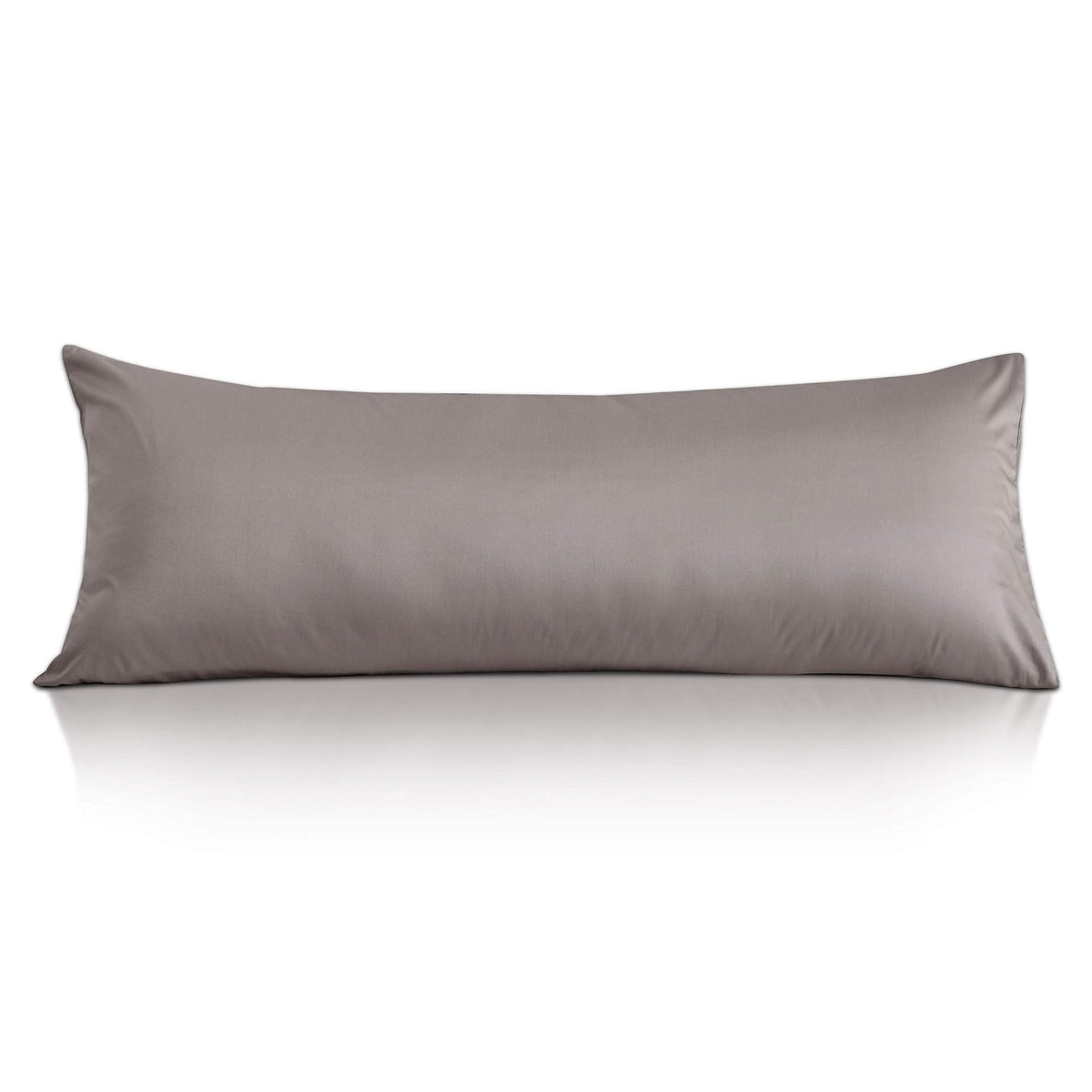 Leeden Body Pillow Cover, 100% Cotton, 800 Thread Count, Soft Breathable Long Pillow Case, Envelope Closure (Light Taupe,21'X 5