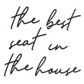 Vivegate The Best Seat In The House Bathroom Metal Wall Decor - 16X16 Black Modern Please Seat Yourself Metal bathroom sign For 