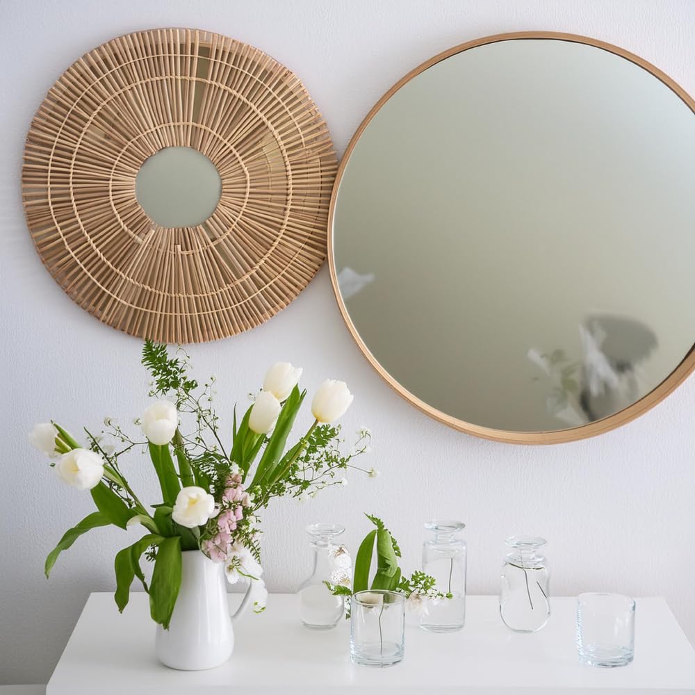 8 Inch, Pack Of 1 Small Mirror For Crafts, Round Mirror For Tables At Wedding, Mirror Tiles For Crafts And Diy Projects