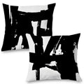Supwhd Black And White Pillow Covers, Black And White Pillows Cover 18X18, Black And White Throw Pillows Cover Set Of 2, Black A