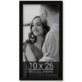 wallsthatspeak 10x26 Black Picture Frame for Puzzles Posters Photos or Artwork
