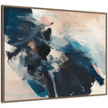 Sylvie Deep Blue Momentum II Framed Canvas by Amy Lighthall