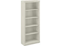 Bush Furniture Saratoga Tall 5 Shelf Bookcase in Linen White Oak, Home Office Organizer, Vertical Storage Solution for Books and