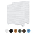 2Pcs Temporary Window Blinds Cordless, Self Adhesive Pleated Paper Blinds Window Shades Blackout Blinds for Windows Doors Non-Wo