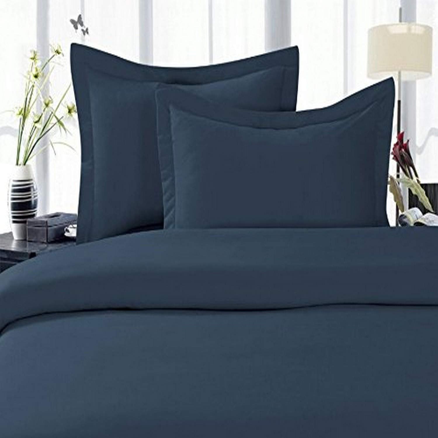 Elegant Comfort 1500 Premium Hotel Quality Microfiber 3 Piece Wrinkle Free And Fade Resistant Luxurious Duvet Cover Set, King/Ca