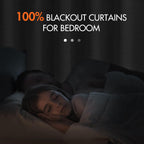 Miulee 100% Blackout Curtains 72 Inches Long Linen Blackout Curtains For Bedroom, Back Tab Room Darkening Black Out Window Drapes Thermal Insulated Rod Pocket, Light Grey, 2 Panels Set