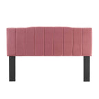 Modway Camilla Channel Tufted Performance Velvet King/California King Headboard In Dusty Rose
