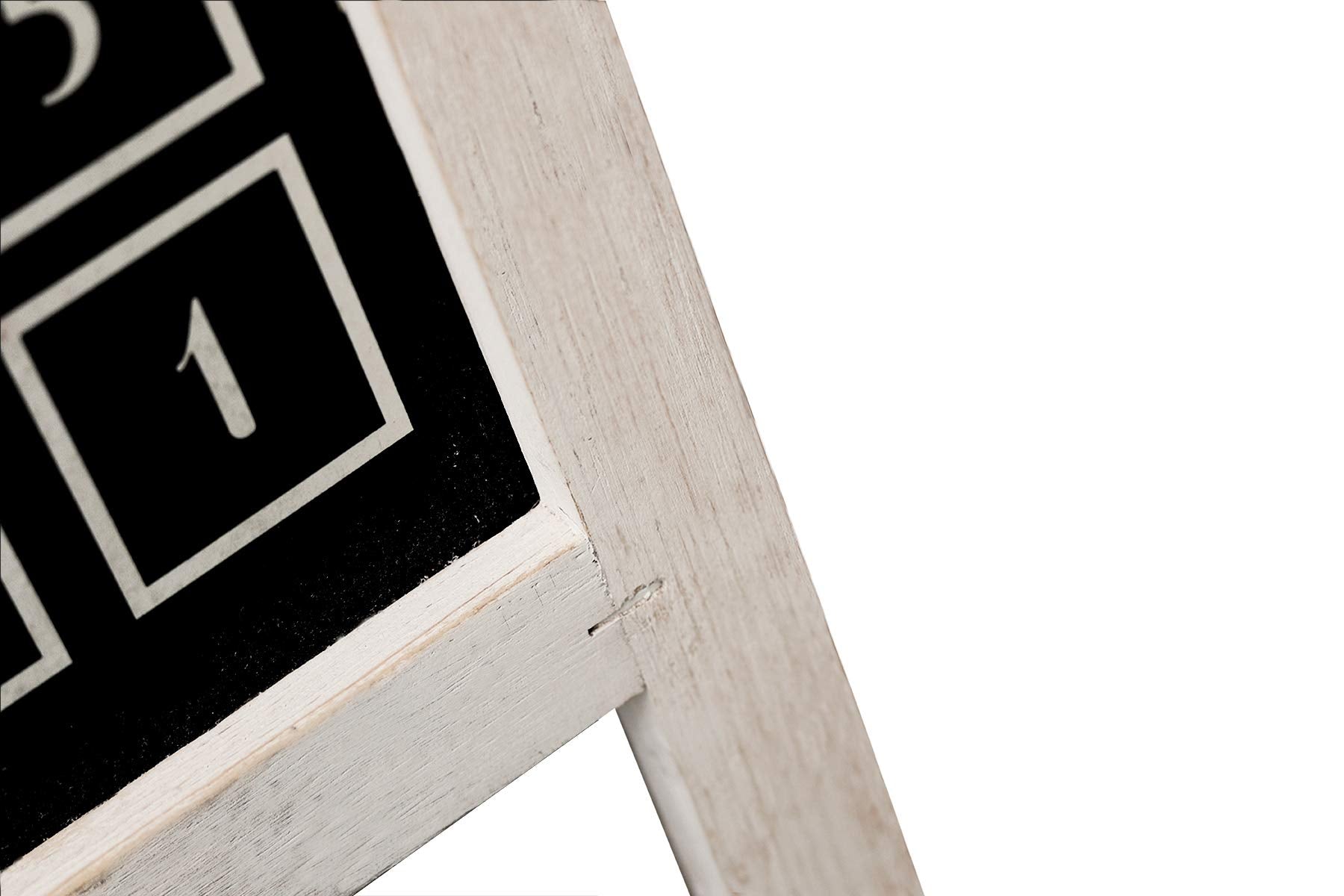 23' H Christmas Countdown Wood Calendar With Easel,Freestanding Christmas Advent Calendar, Reusable Countdown To Christmas Funn