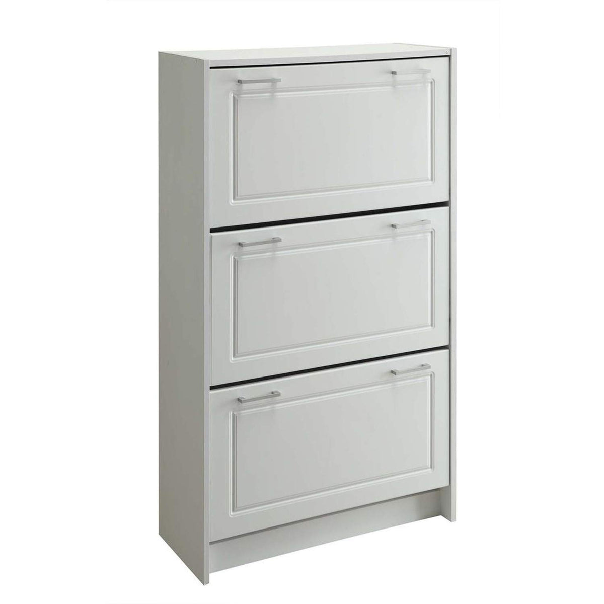 4D Concepts 76453 White Deluxe Triple Shoe Cabinet