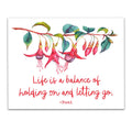TJ Originals - Life Is A Balance Motivational Wall Decor , Inspirational Quotes Wall Art , Unframed 11x14 Wall Art Print , Zen W