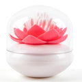 Bloss Lotus Cotton Swab Holder Q-tip Holder Cotton Bud Swabs Toothpick Organizer Dustproof Holder Home Decor - Pink