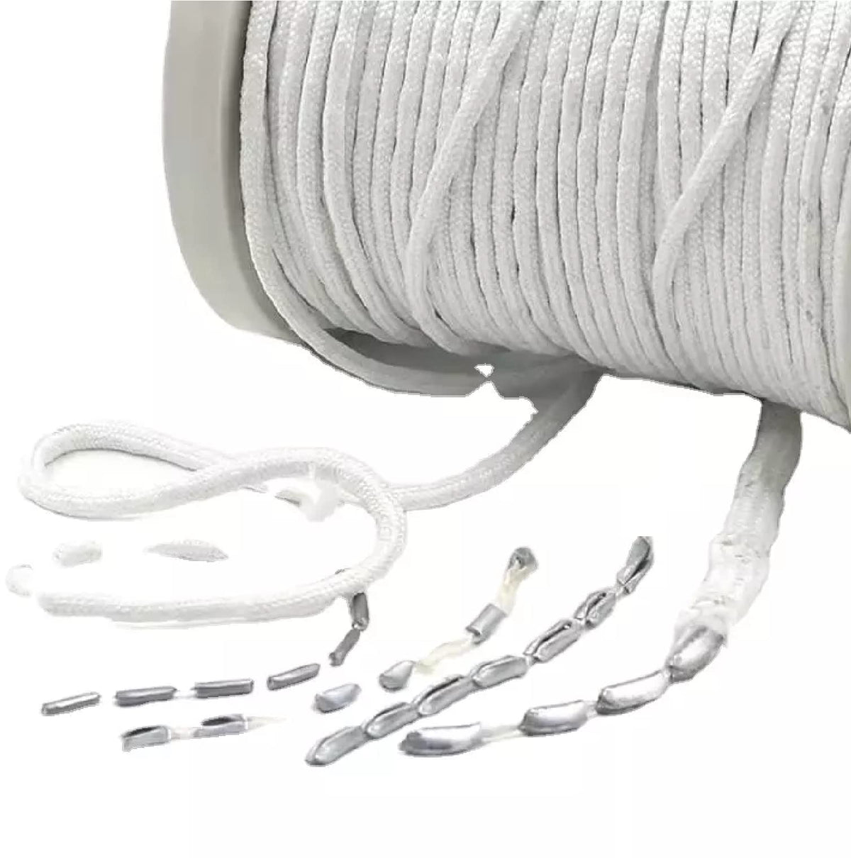 UNIQUELLA Fabrics and Drapes 1/8 Wide Leaded Wind Proof Curtain Bottom Weight Chain Drapery for Sheer and Light Weighted Curtai
