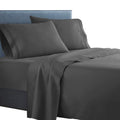 Clara Clark  Supreme 1500 Collection 4Pc Bed Sheet Set - Queen Size, Charcoal Stone Gray