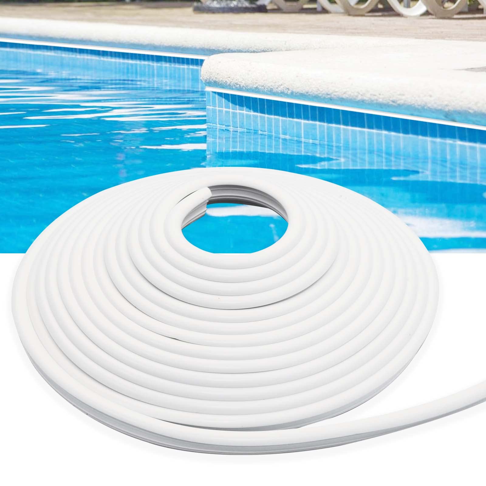 Fbulwsec 120'Ft Roll Swimming Pool Liner Bead Lock For Above-Ground & In-Ground Swimming Pool Beaded Liners,White