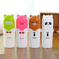 DREAMZ PRIME Multi Colour Plastic Cute Cartoon Children Travel Teddy Shape Toothbrush Holder Box Case Tooth Brush Cover