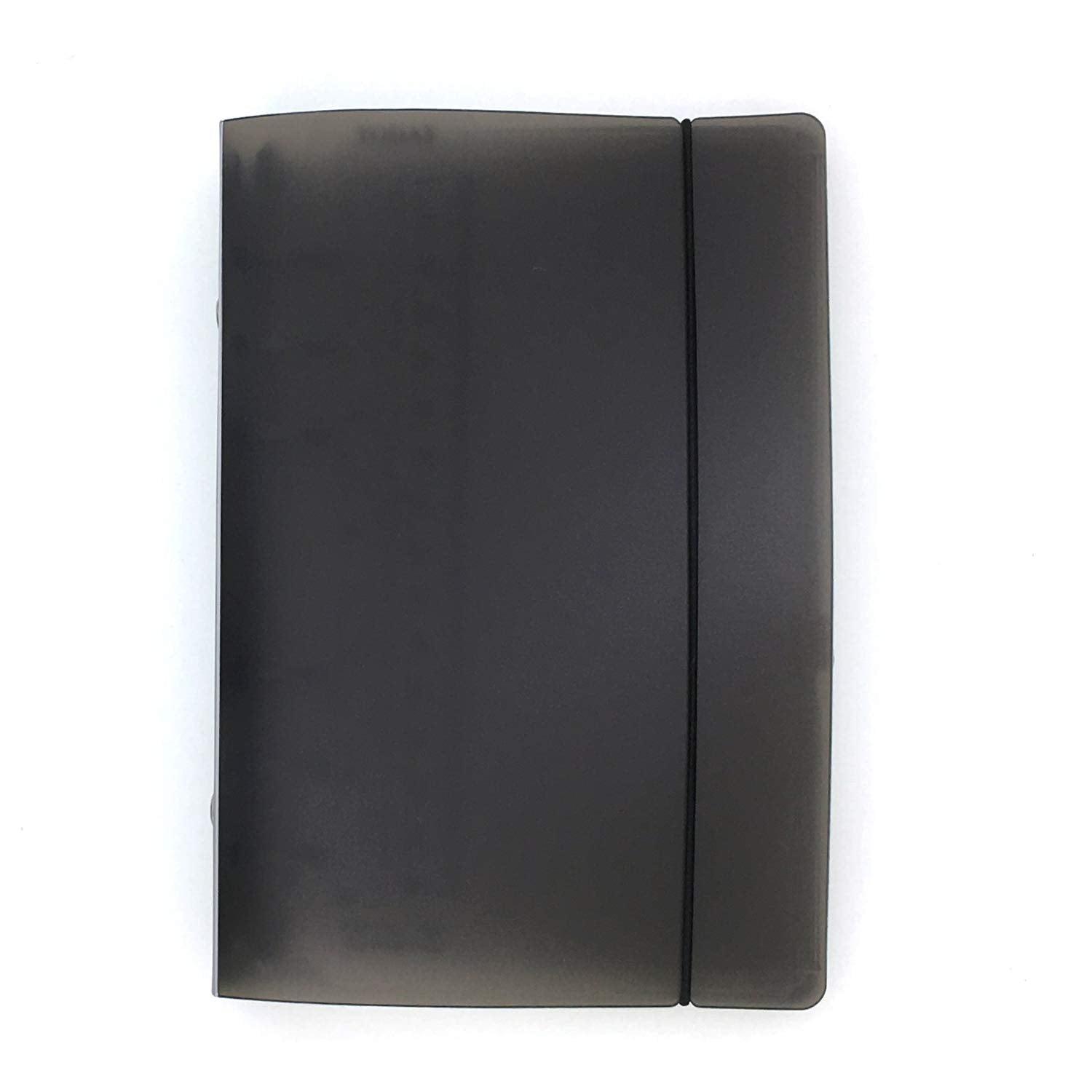 Zelten Refill Paper/Loose Leaves For 8.5 Inch A5 & 6 Inch A6 6-Holes Cover Round Ring View Binder File Folder (A5, Black Cover A