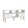 Bodo TV Stand with 2 Drawer and 4 Shelves, White