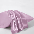 Purple Silk Pillowcase For Hair And Skin Made In Usa, Pure 22 Momme Silk Pillow Cases Queen With Zipper, 6A Grade Mulberry Silk,