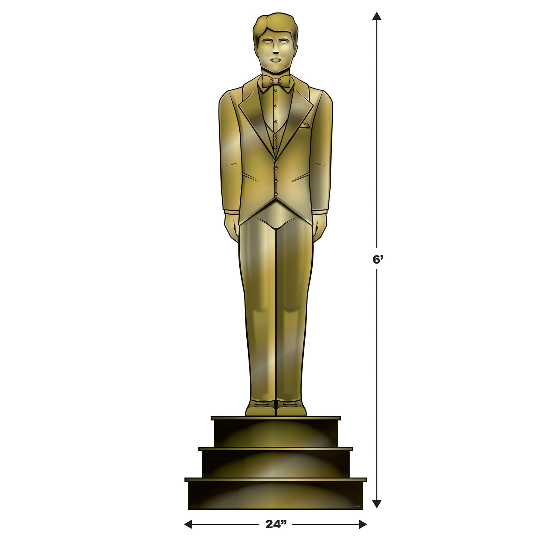 Red Carpet Male Statuette Stand-Up