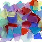 Sea Glass -11oz Assorted Mix Tumbled Sea Glass Decor - Bulk Sea Glass - Sea Glass for Crafts - Glass Pieces for Crafts - Beach G