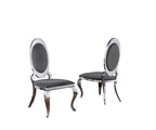 Best Quality Furniture Sc180 Dining Chairs, Gray