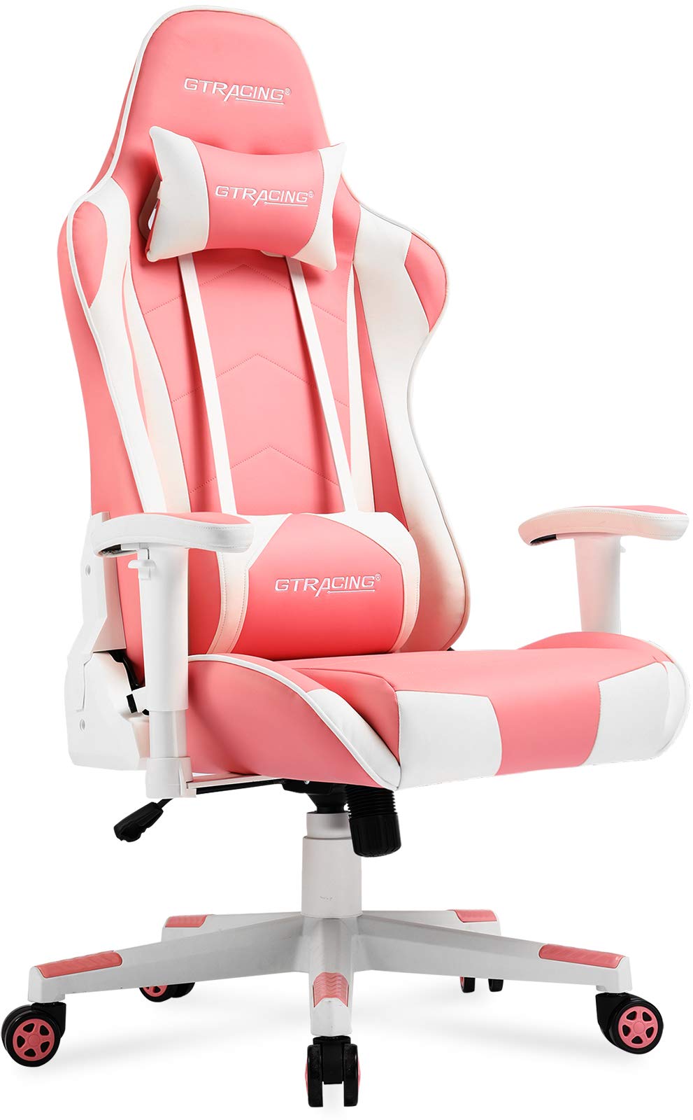 Gtracing Gaming Chair Racing Office Computer Ergonomic Video Game Chair Backrest And Seat Height Adjustable Swivel Recliner With Headrest And Lumbar Pillow Esports Chair, Colorful