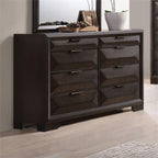 Acme Merveille Wood and Metal Bedroom Dresser in Espresso