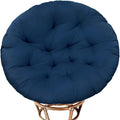Papasan Chair Cushion Only, 52 In Cushion For Papasan, Round Leisure Papasan Seat Cushion (Blue)