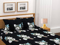 Black Spade Heavy Glace Cotton Microfiber Ac Comforter/Blanket/Duvet With 1 Flat Bedsheet And 2 Pillow Covers For Double Bed (Co