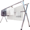 JAUREE 95 Inches Clothes Drying Rack Clothing Folding Indoor Outdoor, Heavy Duty Stainless Steel Laundry Drying Rack, Foldable P