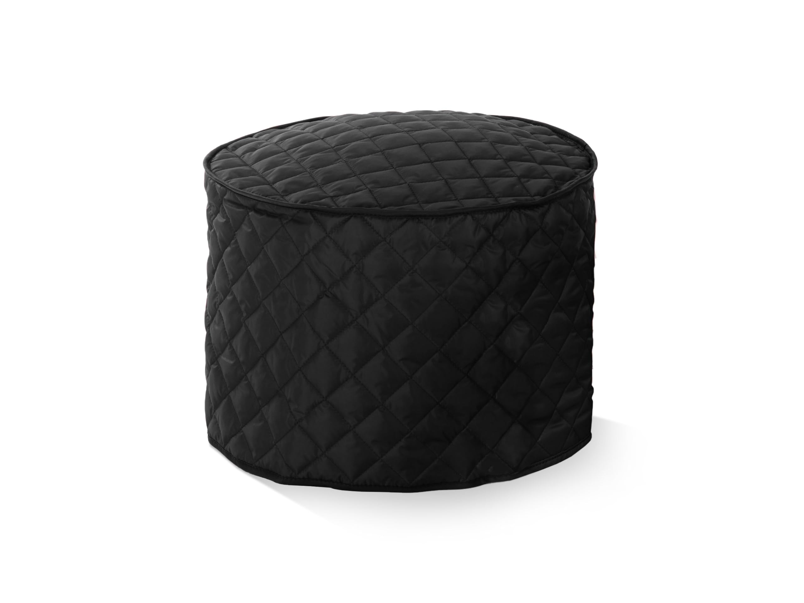 Covermates Keepsakes - Round Appliance Cover - Dust Protection - Stain Resistant - Washable - Appliance Cover, Black