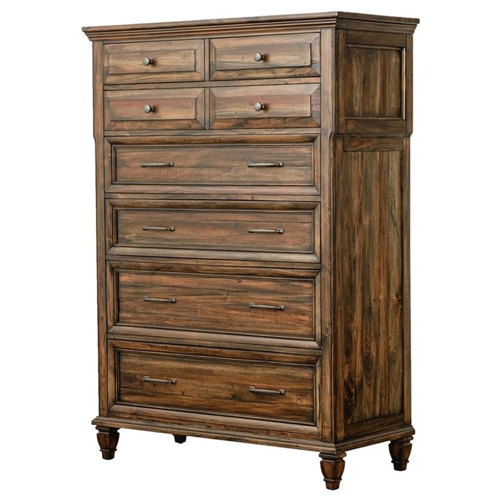 Coaster Home Furnishings Avenue 8-Drawer Bedroom Chest Weathered Burnished Brown